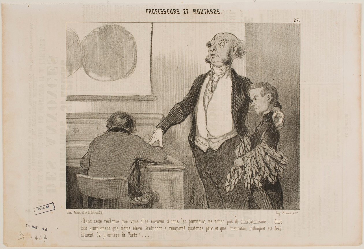 Ingen overdrivelser, vær så snill, i denne artikkelen som skal sendes til alle avisene... av Honoré Daumier
