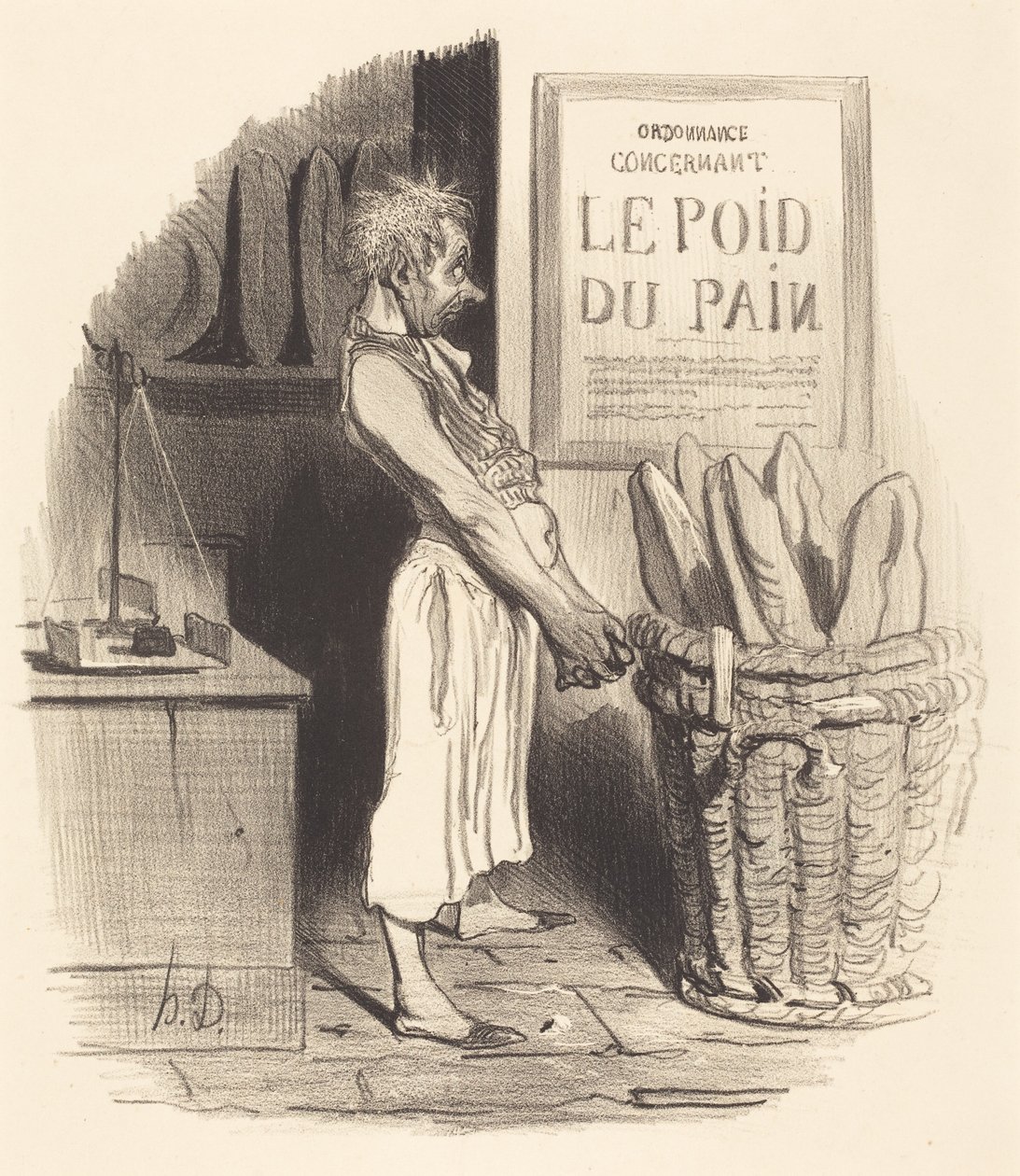 For øyeblikket... vi... er i knipe av Honoré Daumier
