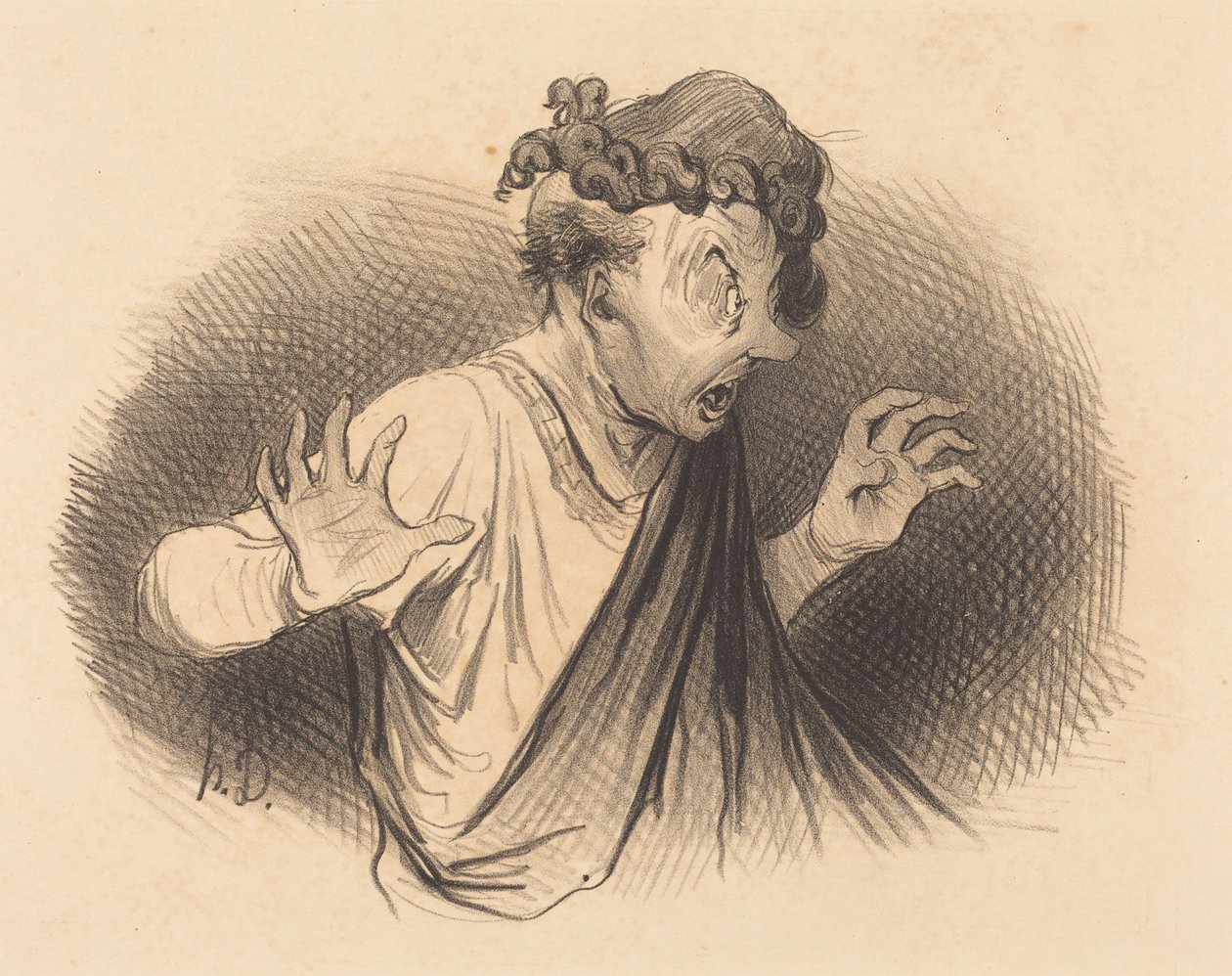 Hvem er disse slangene til... av Honoré Daumier