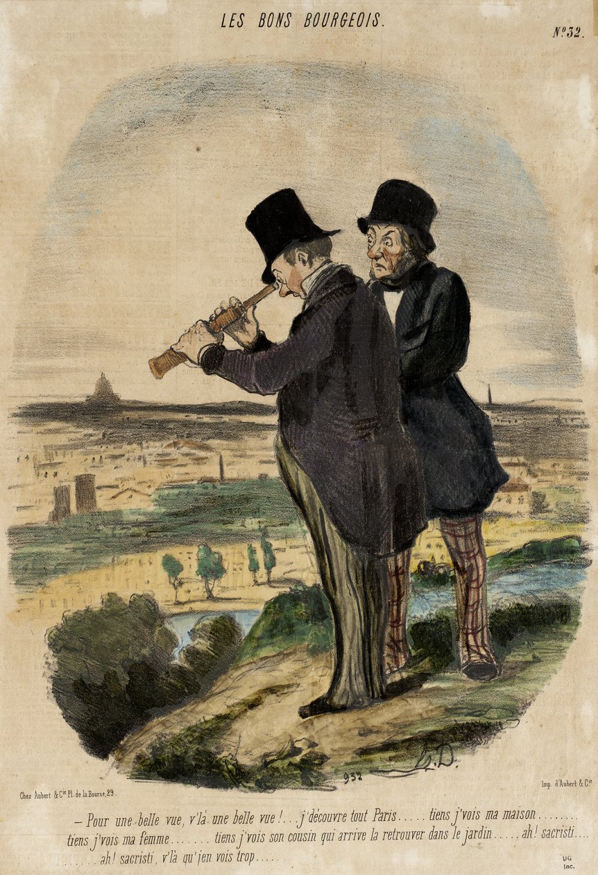For en vakker utsikt, der er en vakker utsikt!... av Honoré Daumier