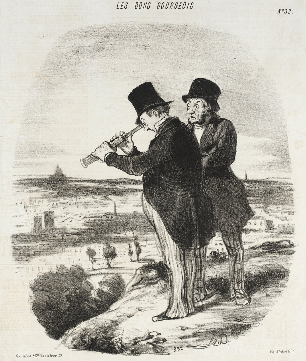For en vakker utsikt, her er en vakker utsikt! av Honoré Daumier