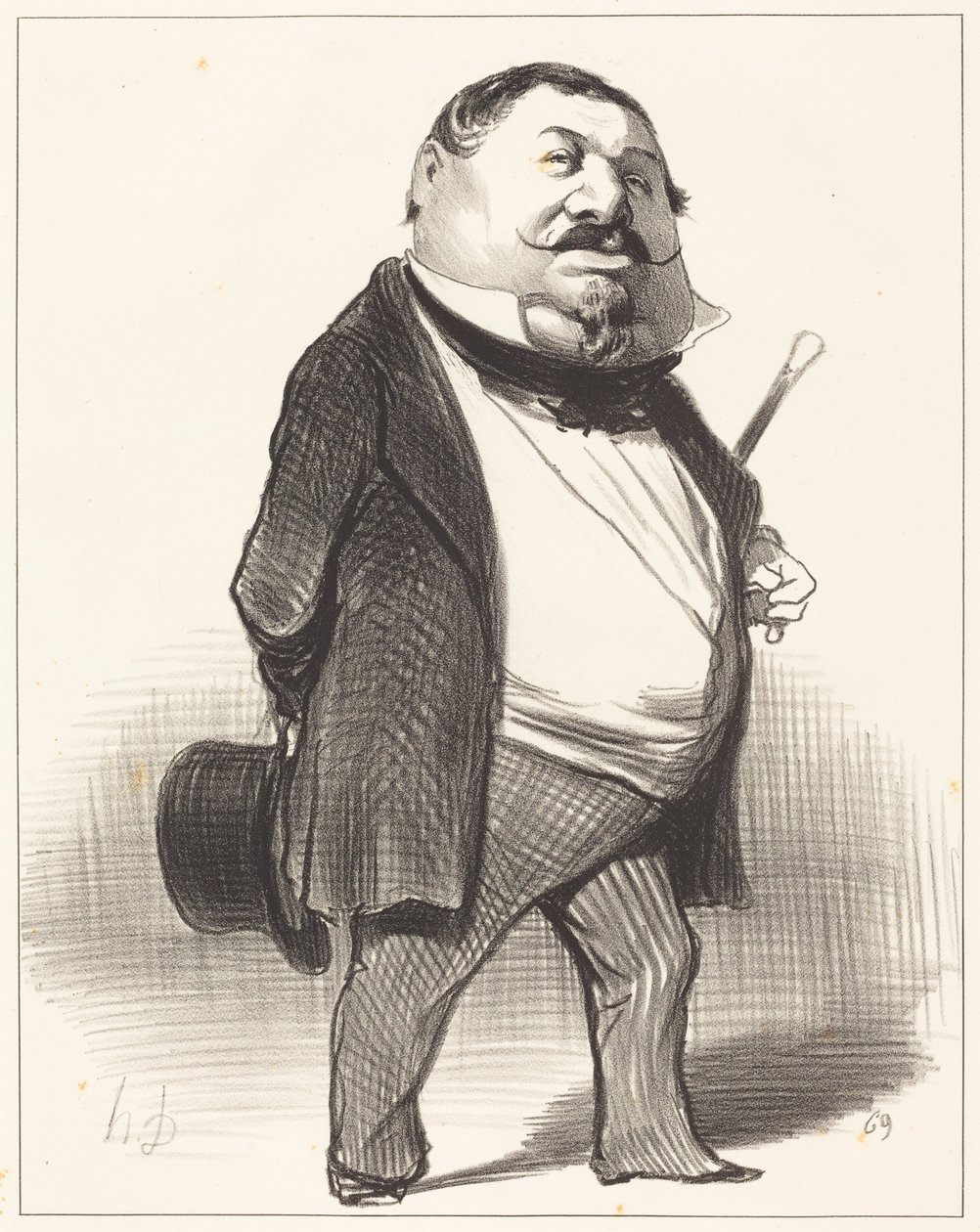 Prins Lucien Murat av Honoré Daumier