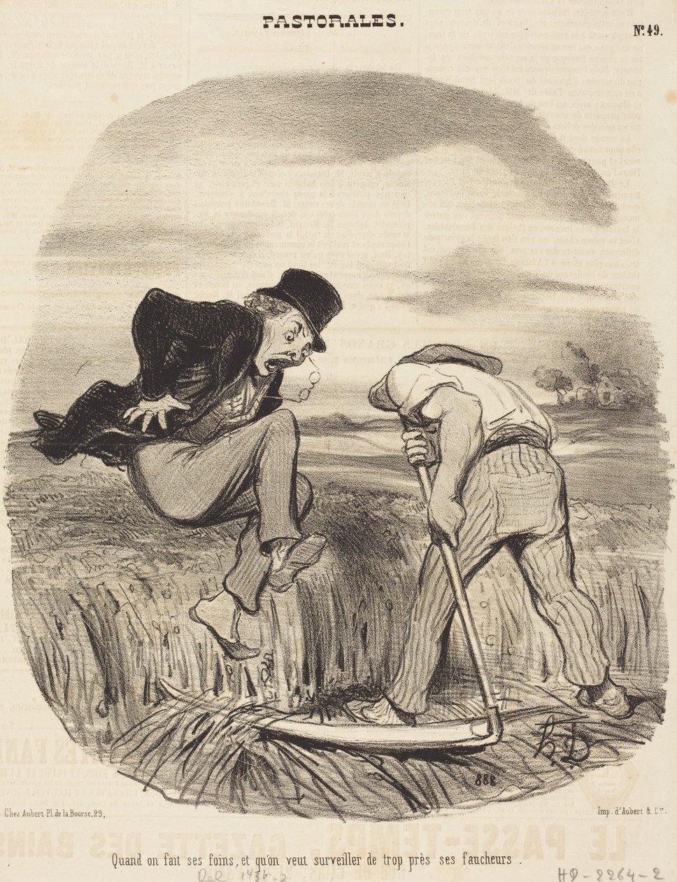 Når man slår høy ... av Honoré Daumier