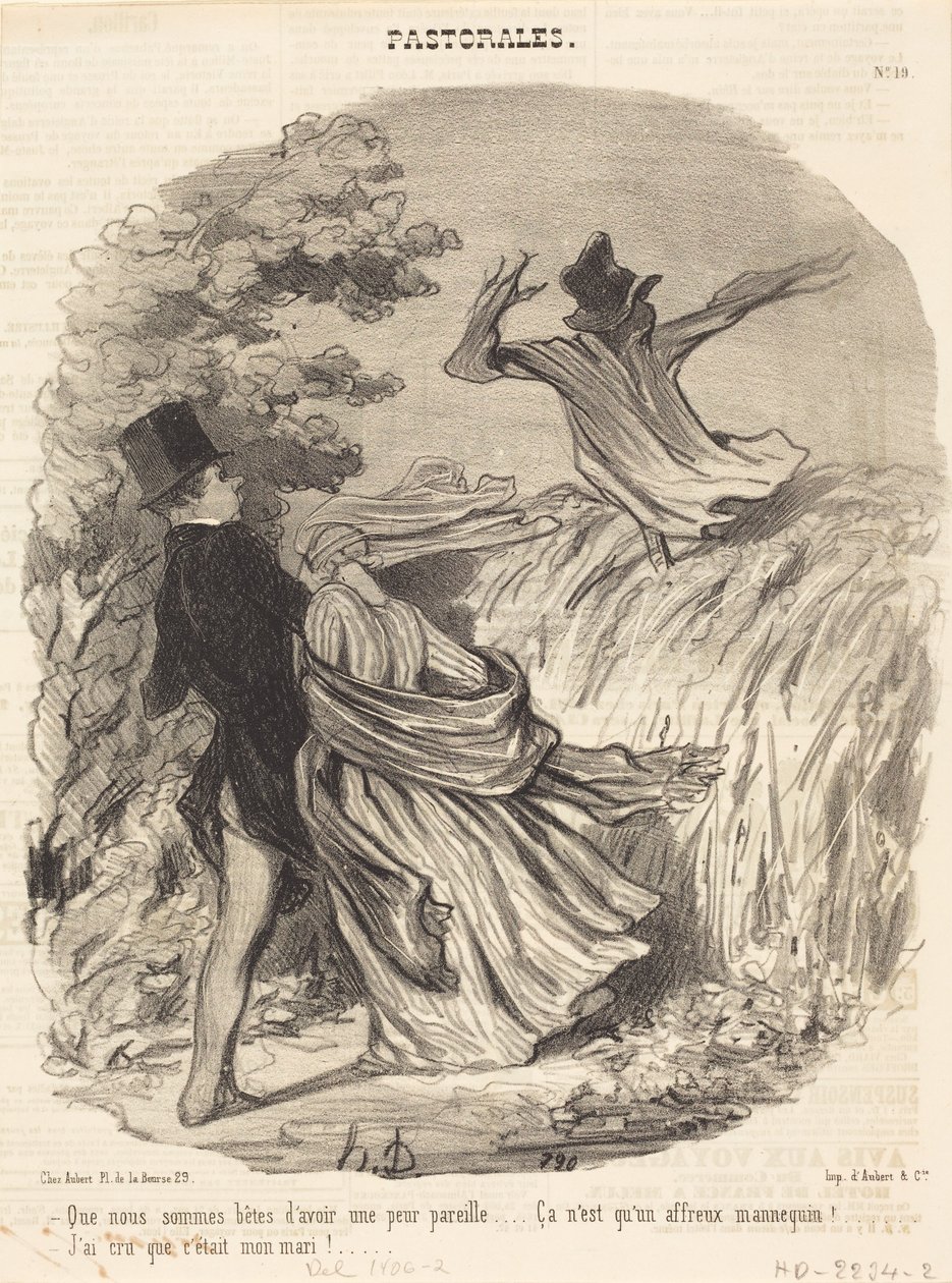Så dumme vi er som er så redde... av Honoré Daumier