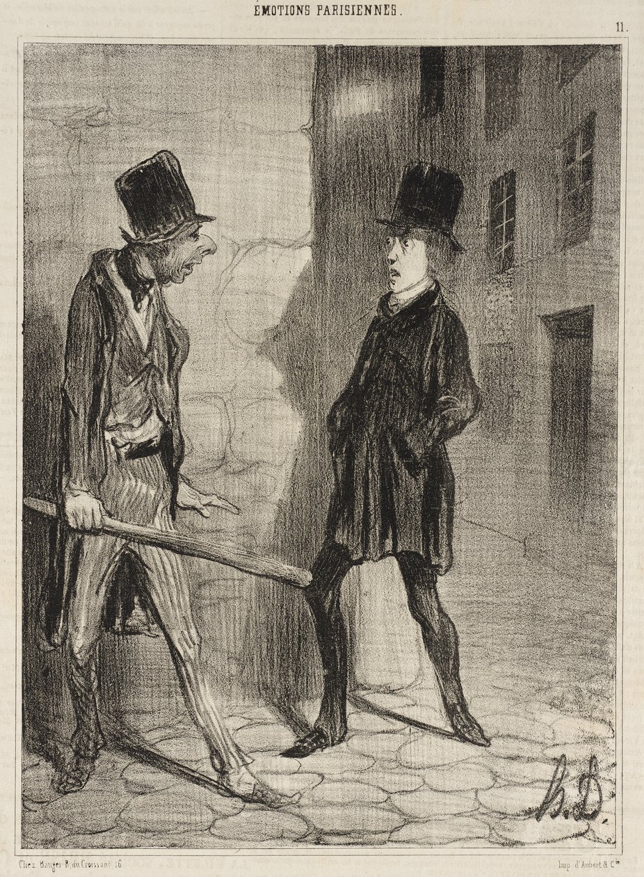 Hva er klokken, vær så snill? av Honoré Daumier