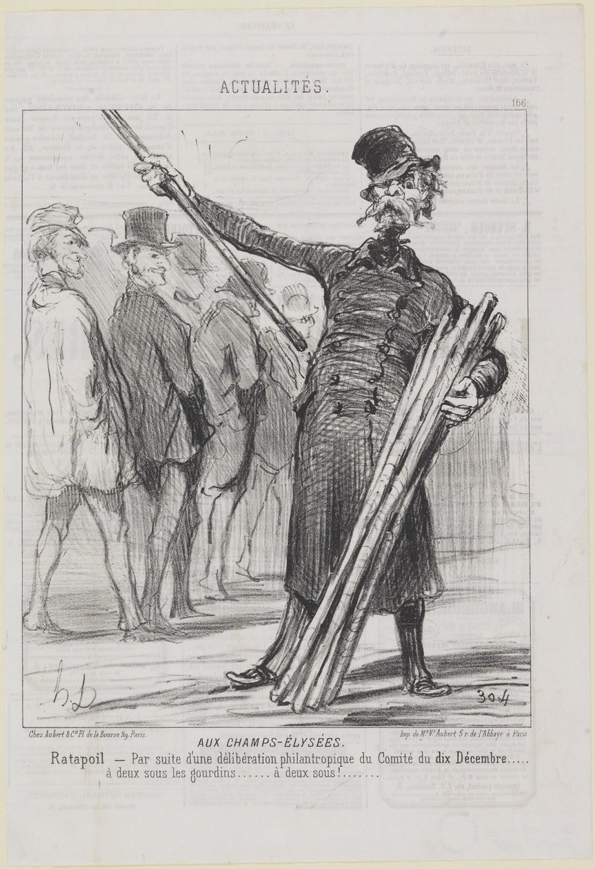 Ratapoil. På Champs-Élysées av Honoré Daumier