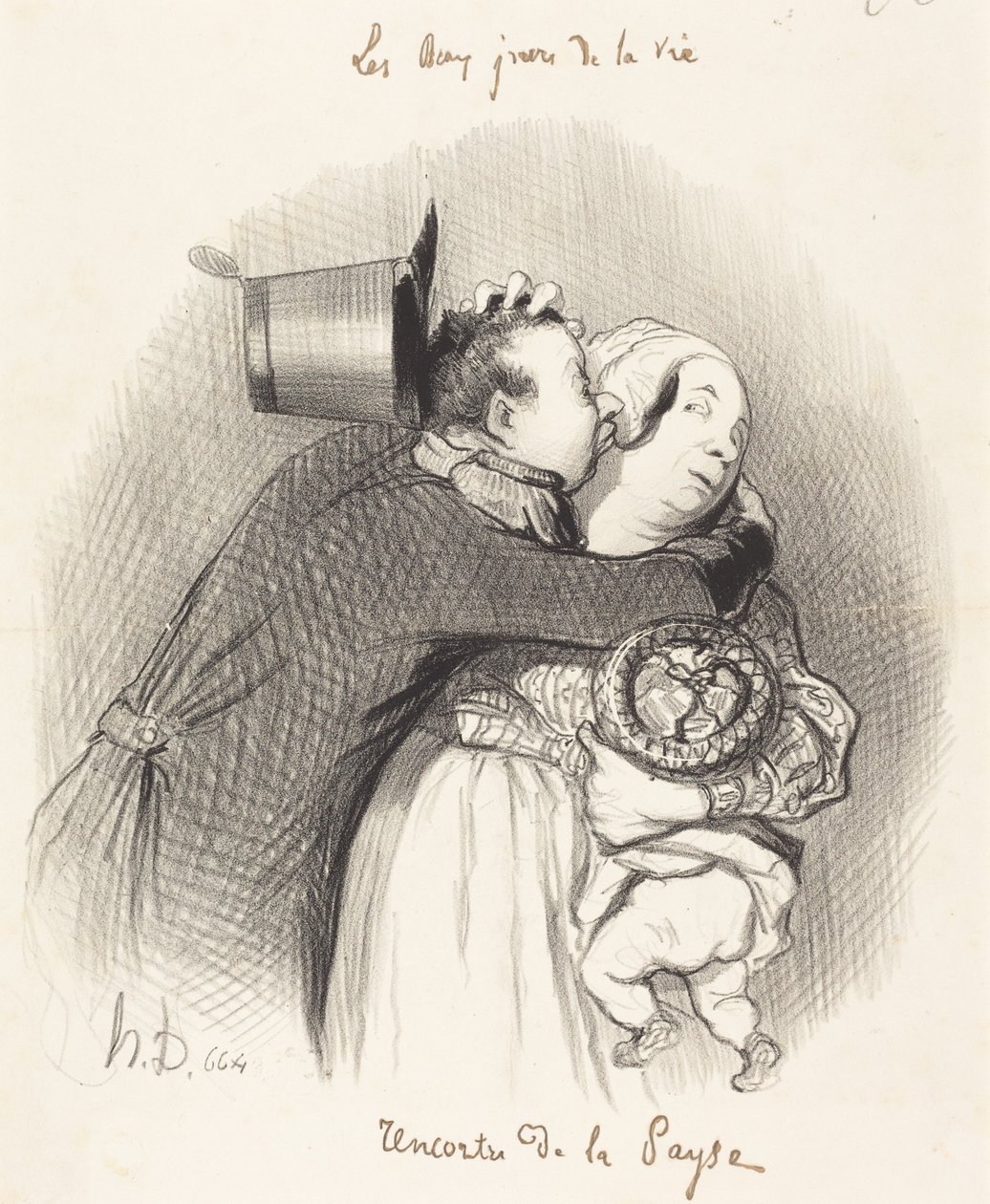 Møte med bondekvinnen av Honoré Daumier