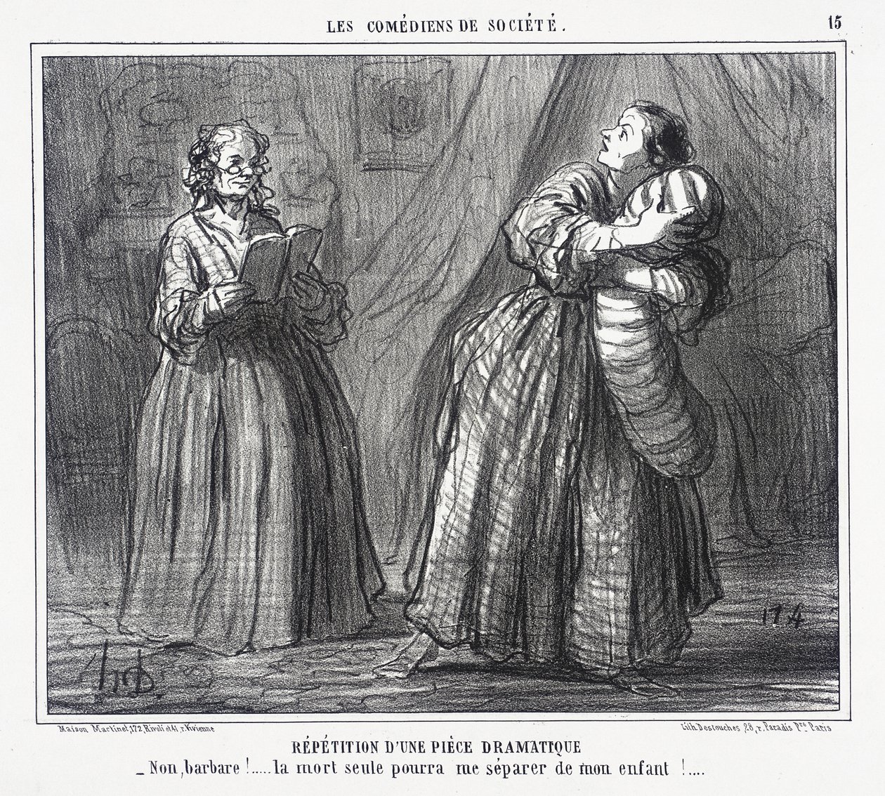 Prøve på et drama av Honoré Daumier