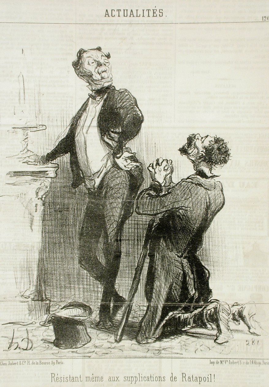 Motstandsdyktig ... mot Ratapoils bønner av Honoré Daumier