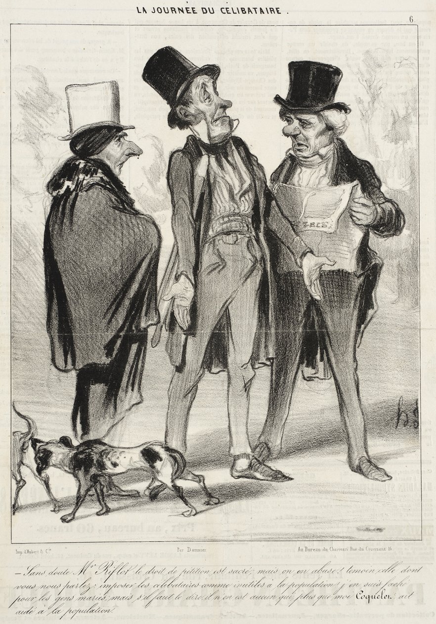 Uten tvil herr Riflot, loven... av Honoré Daumier