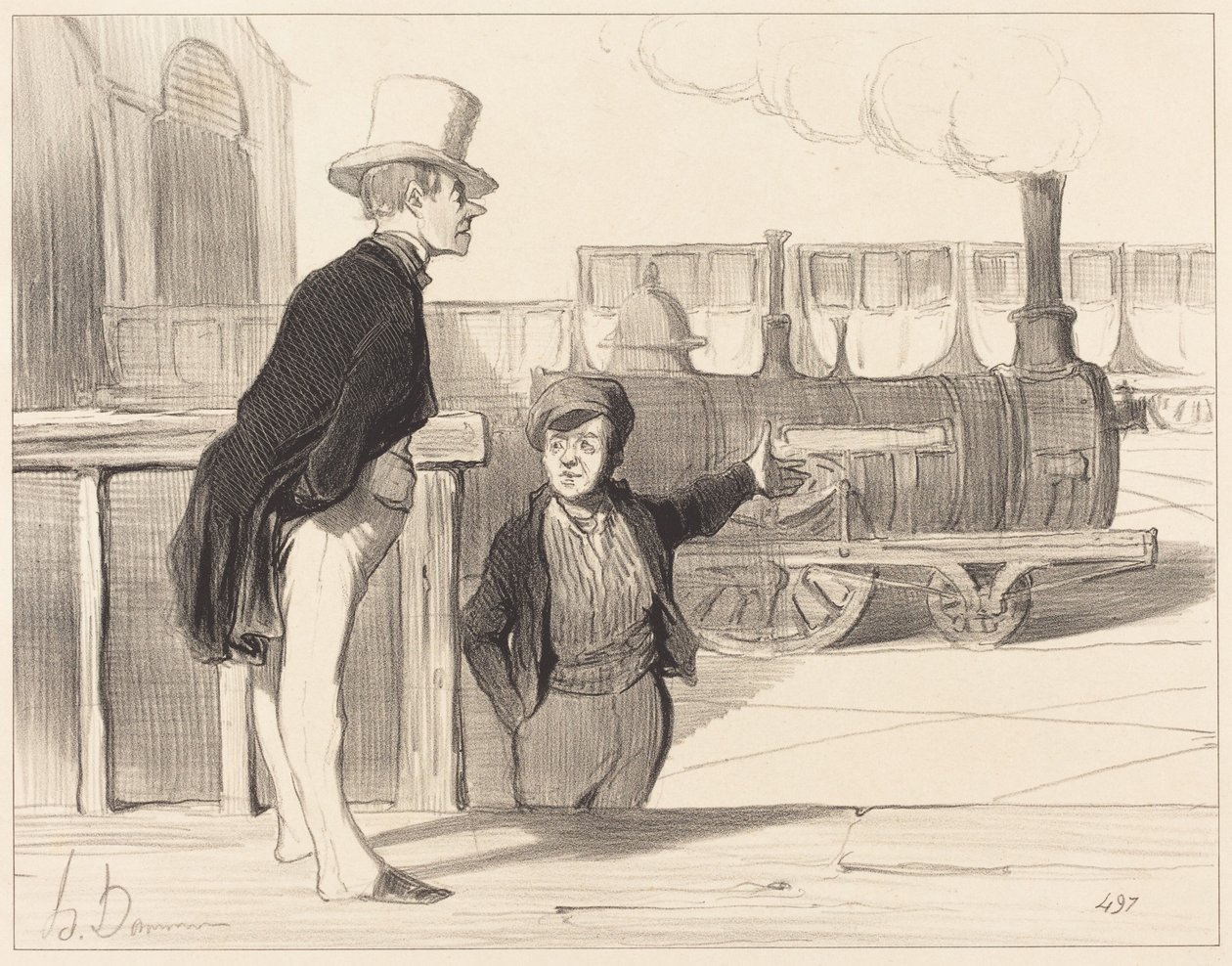 Hvis maskinen min er god? Det tror jeg nok... av Honoré Daumier