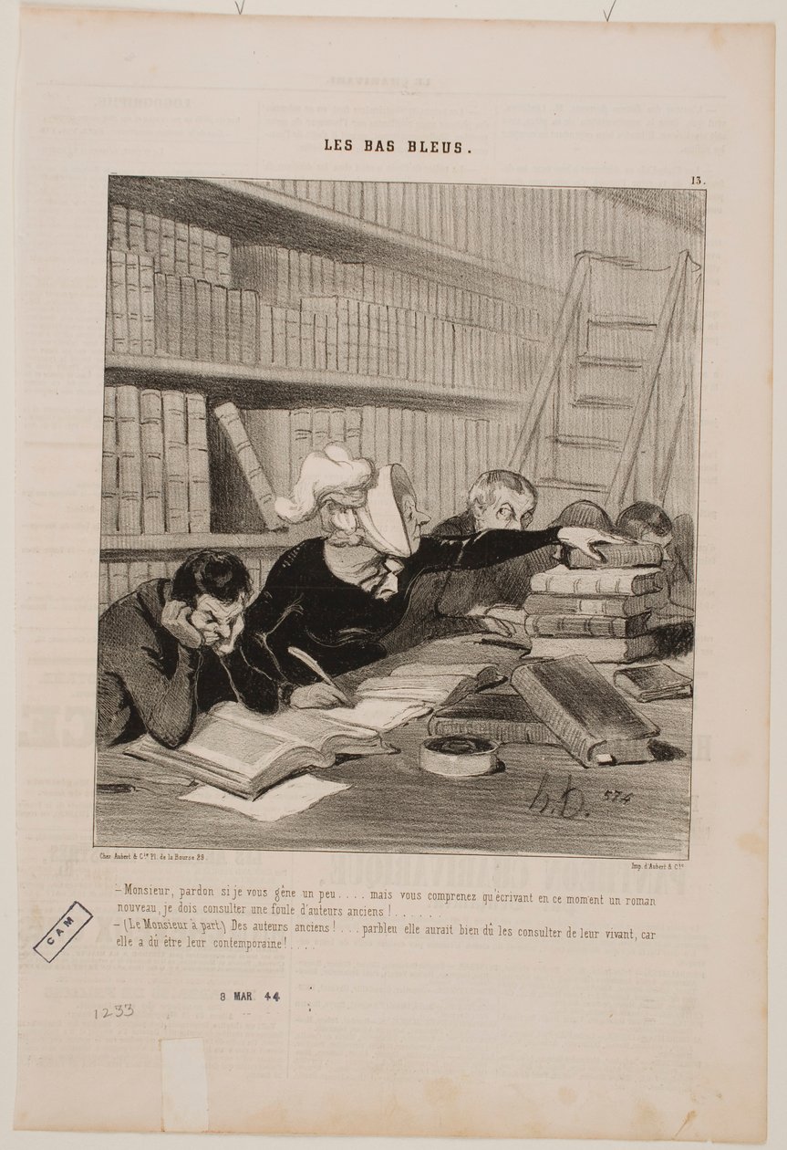 Unnskyld at jeg forstyrrer Dem, herre... av Honoré Daumier