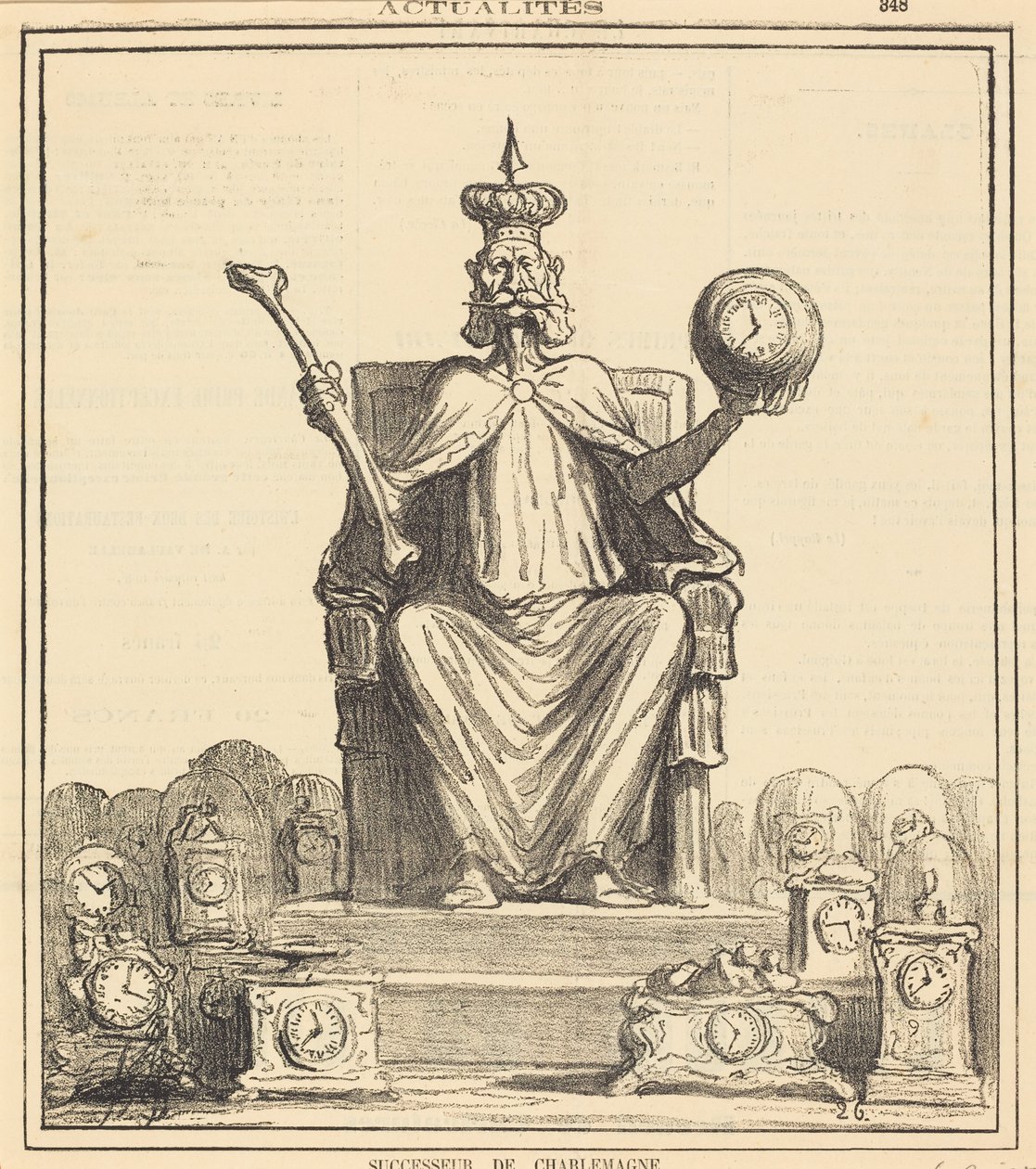 Etterfølger av Karl den Store av Honoré Daumier