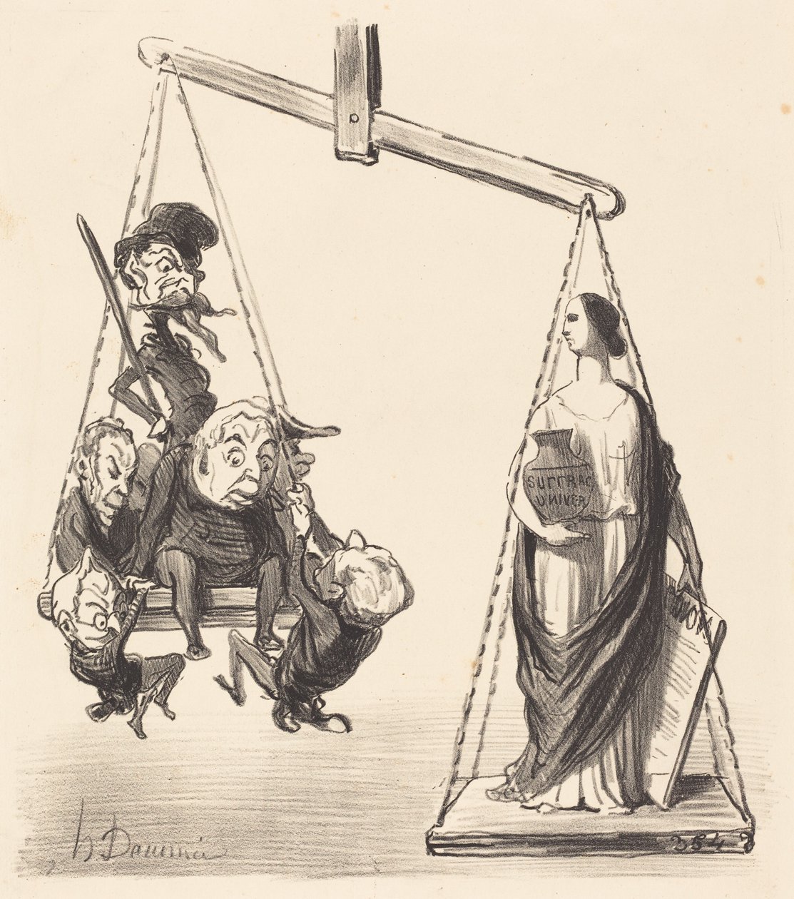 Allmenn stemmerett av Honoré Daumier