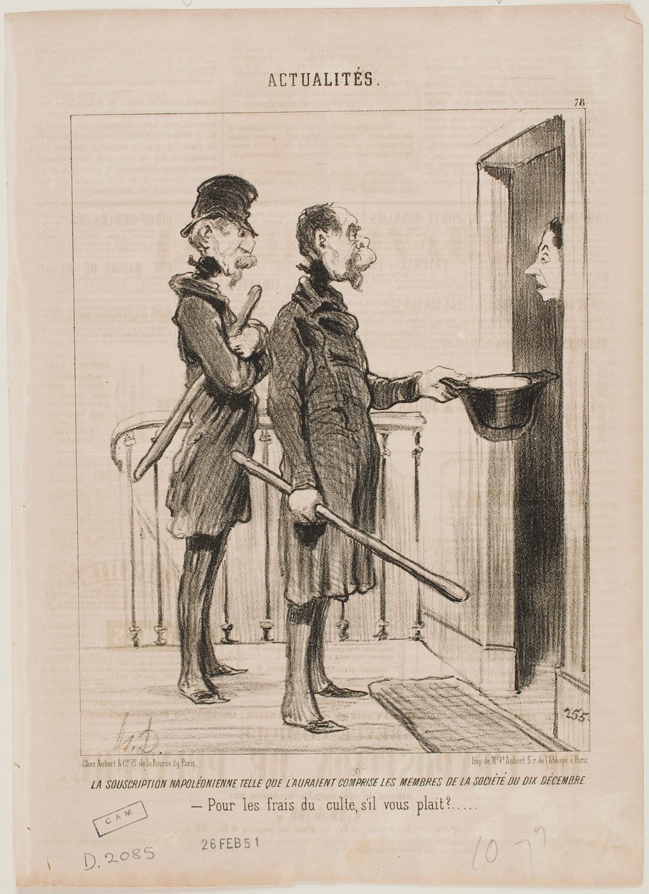 Det napoleonske abonnementet av Honoré Daumier