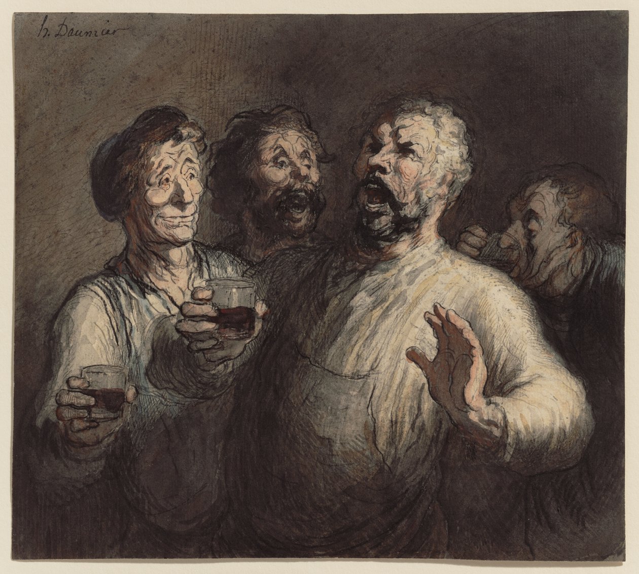 Drikkerne av Honoré Daumier