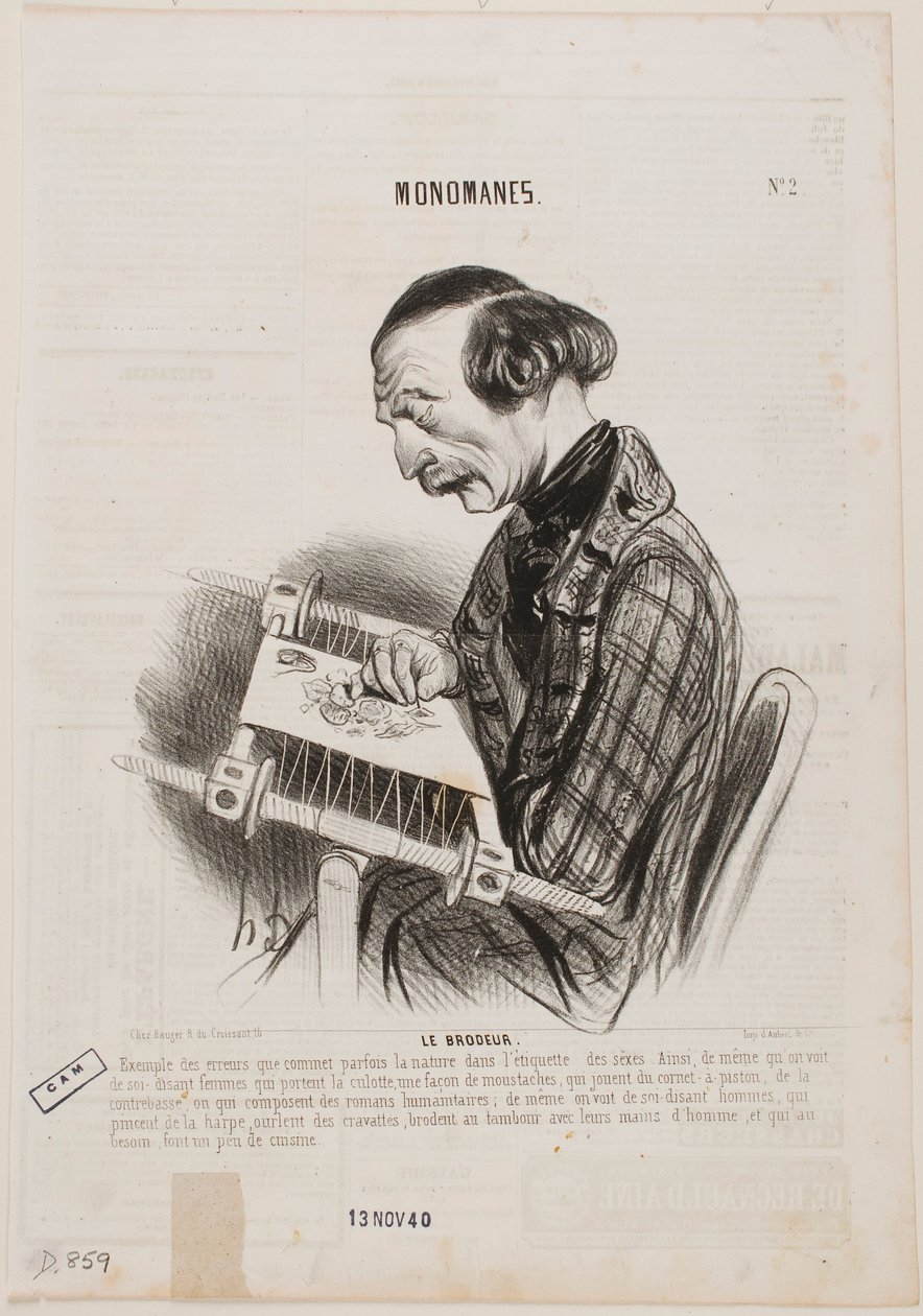Broderersken av Honoré Daumier