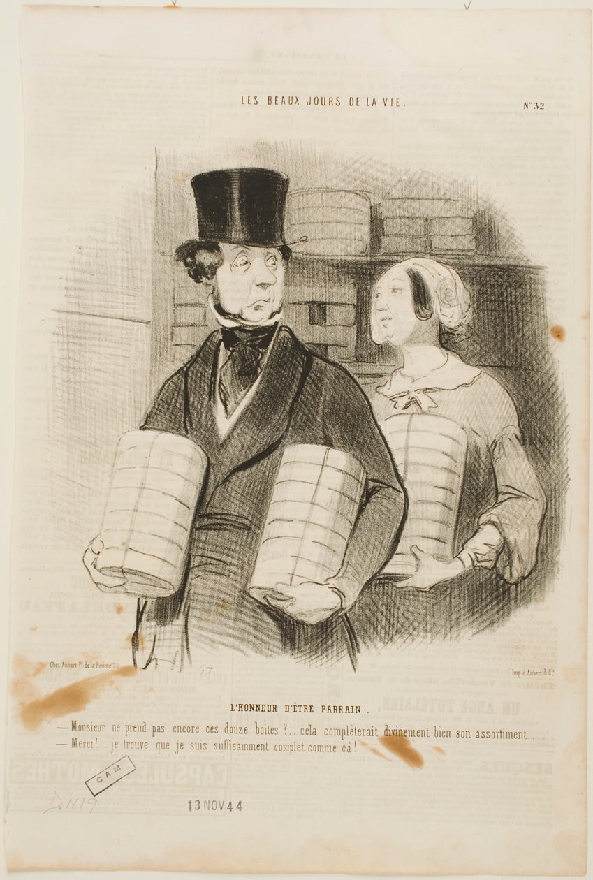 Æren av å være fadder av Honoré Daumier