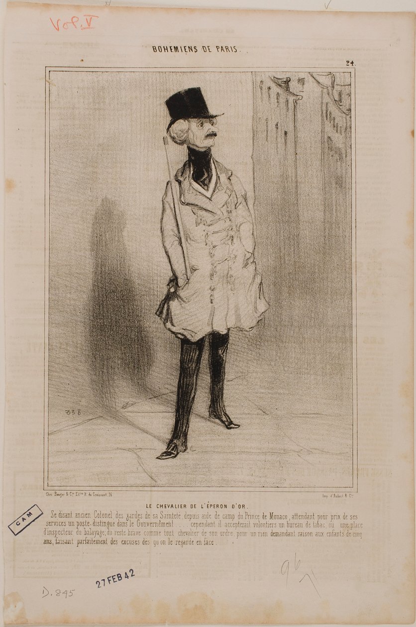 Ridderen med den gylne sporen av Honoré Daumier