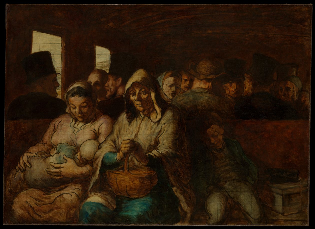 Tredjeklassevognen av Honoré Daumier