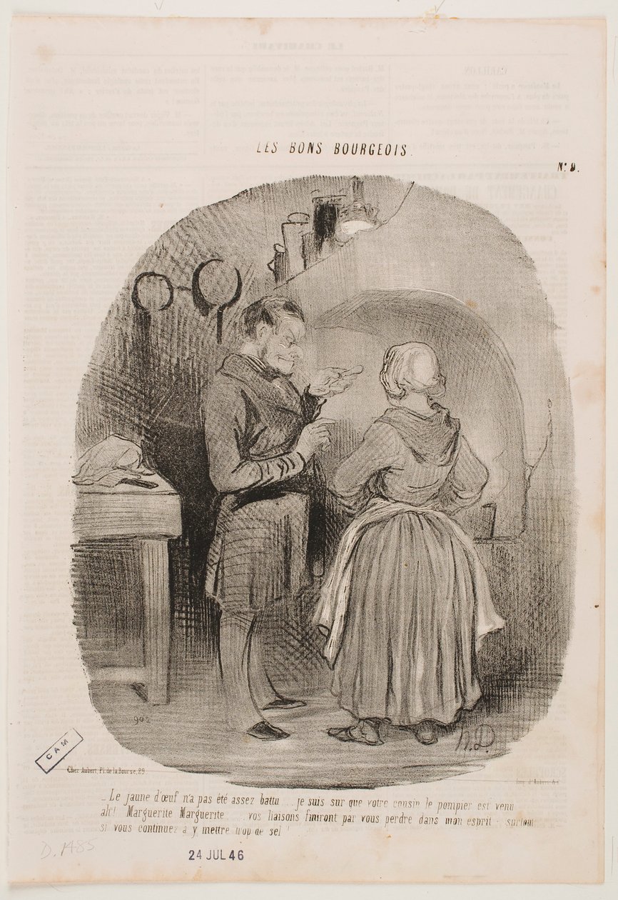 Eggeplommen er ikke pisket nok. av Honoré Daumier