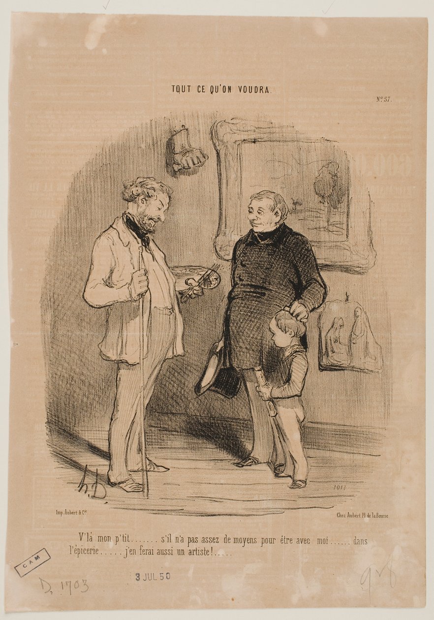 Dette er min yngste... av Honoré Daumier