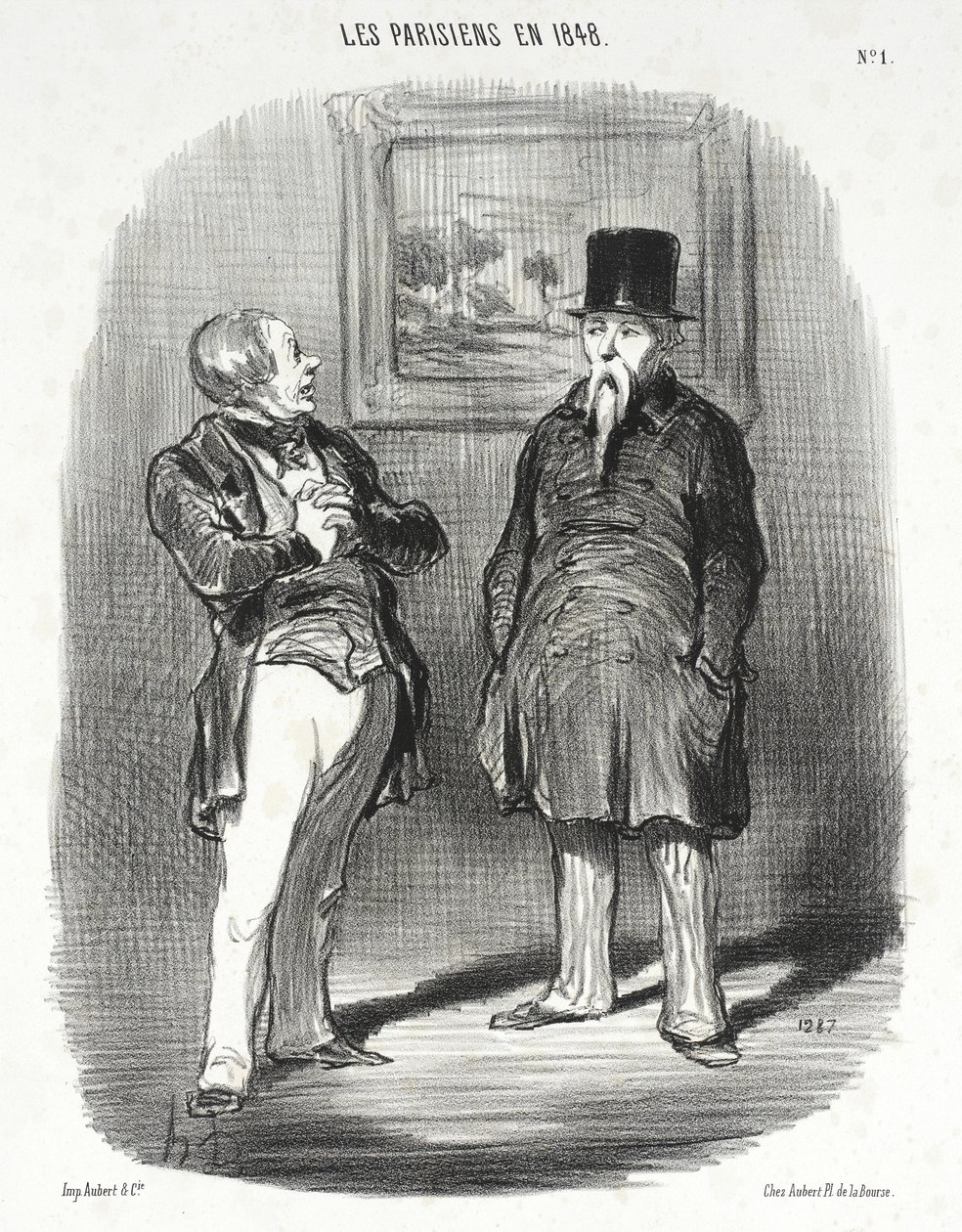 Jaså... Jeg kjente deg ikke igjen... av Honoré Daumier