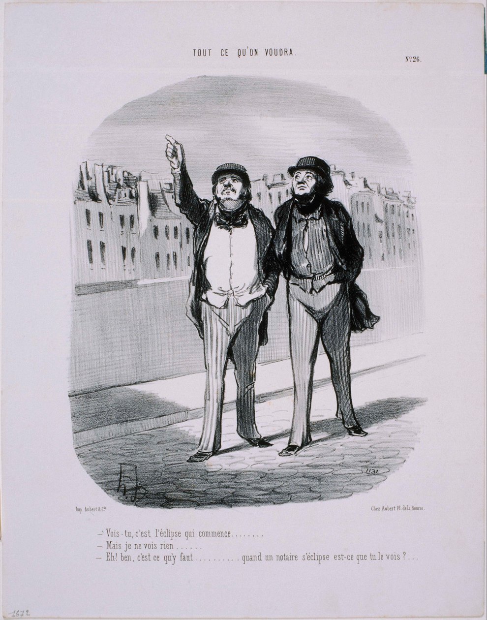 Alt du vil: Du skjønner, formørkelsen begynner ... av Honoré Daumier