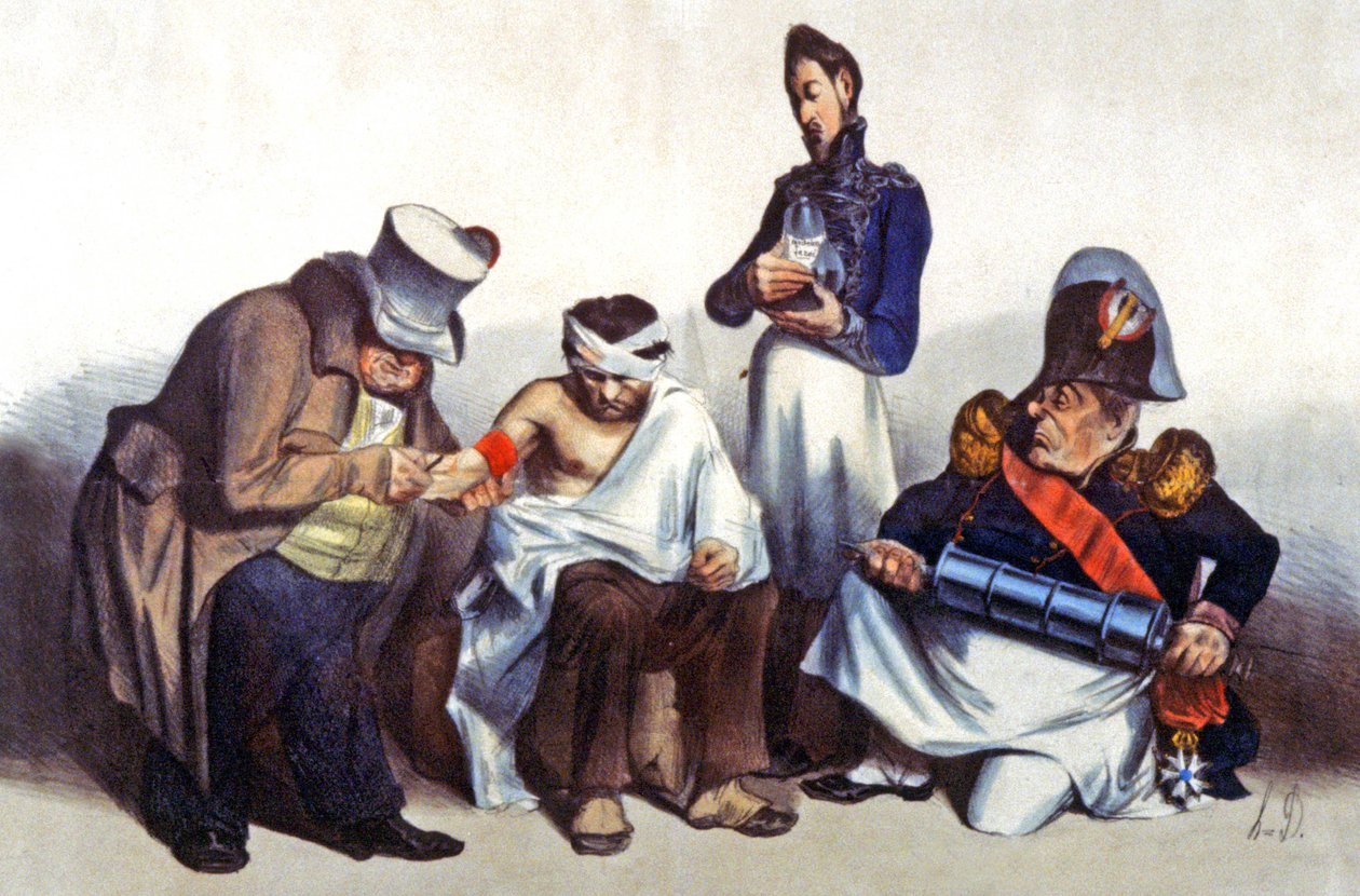 Behandling av Frankrike etter revolusjonen i 1830 av Honoré Daumier