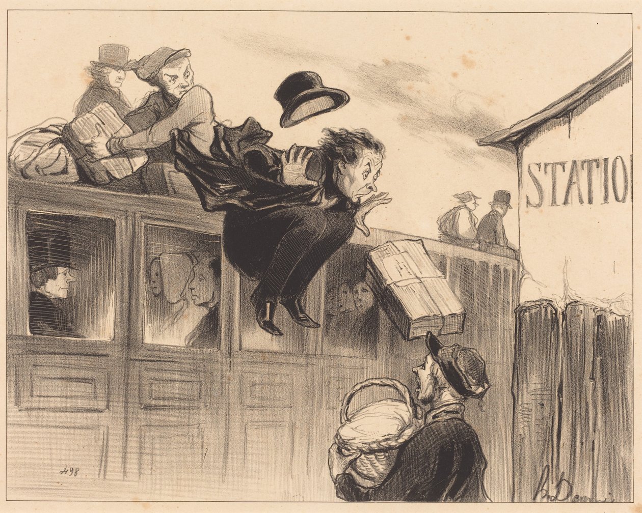 Tretti sekunders opphold av Honoré Daumier