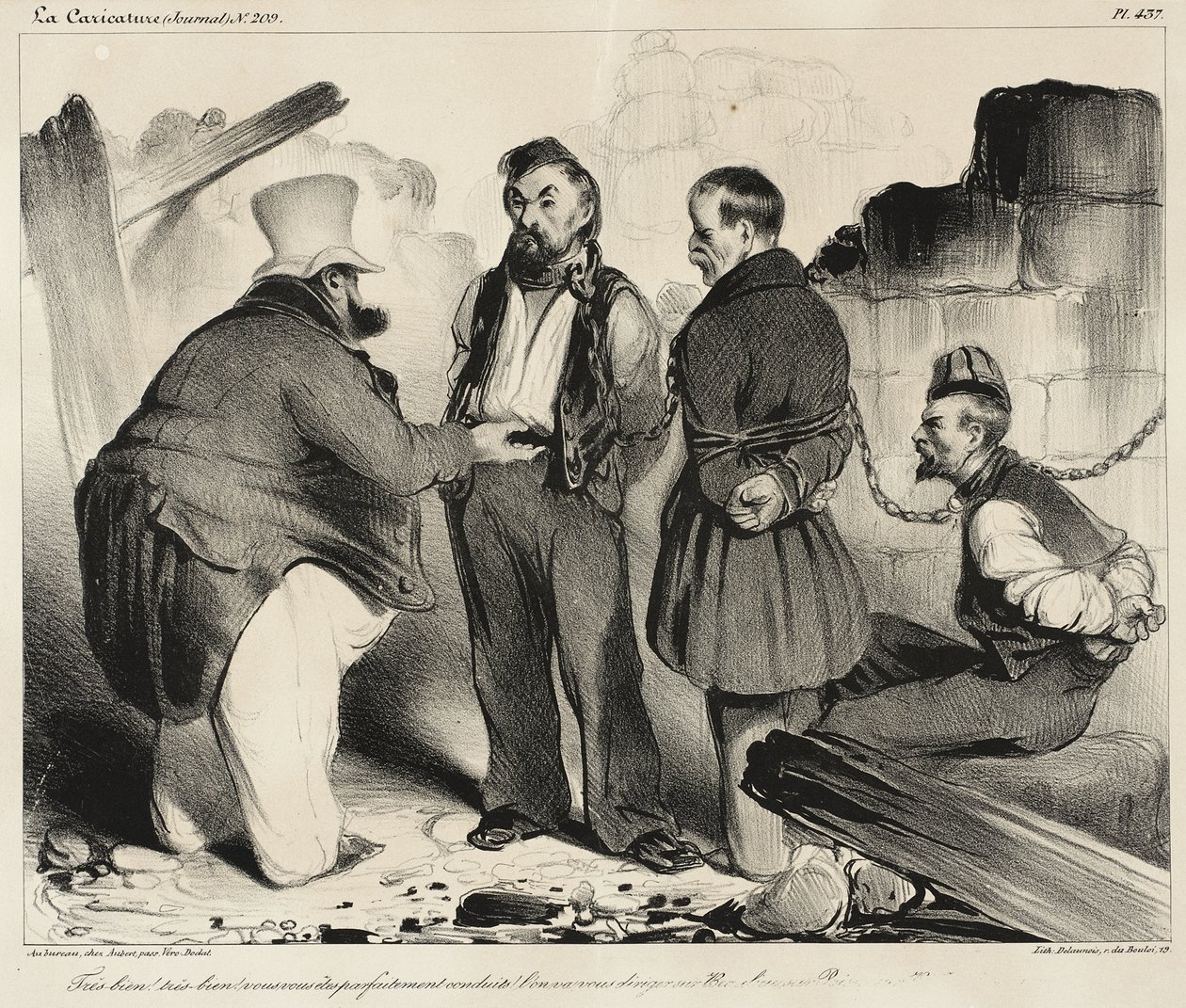 Meget bra!... Dere oppførte dere perfekt! av Honoré Daumier
