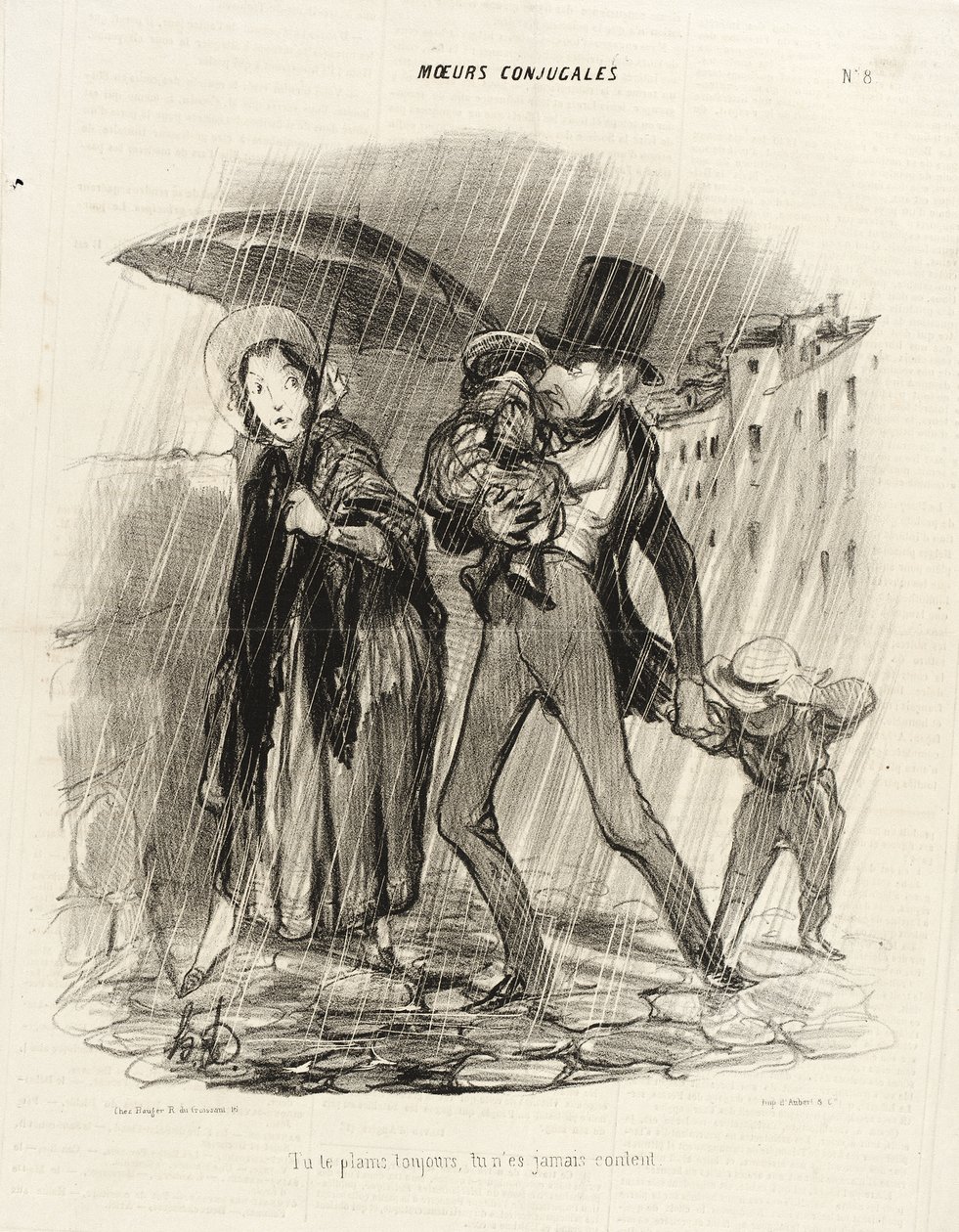 Du klager alltid, du er aldri fornøyd av Honoré Daumier