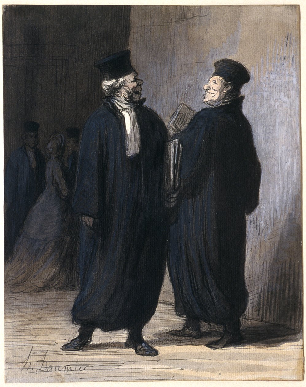 To kolleger av Honoré Daumier
