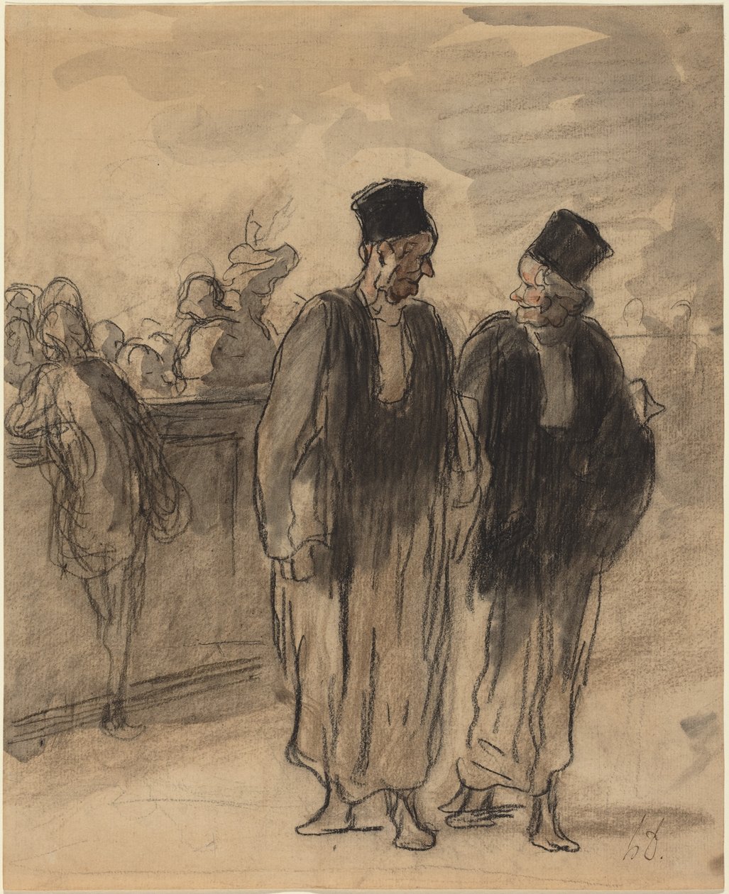 To advokater av Honoré Daumier