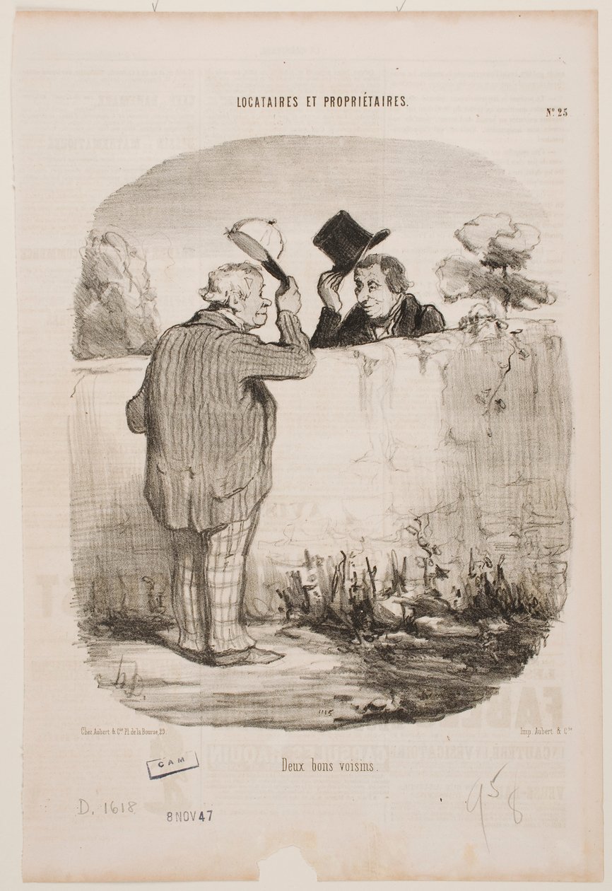 To gode naboer av Honoré Daumier