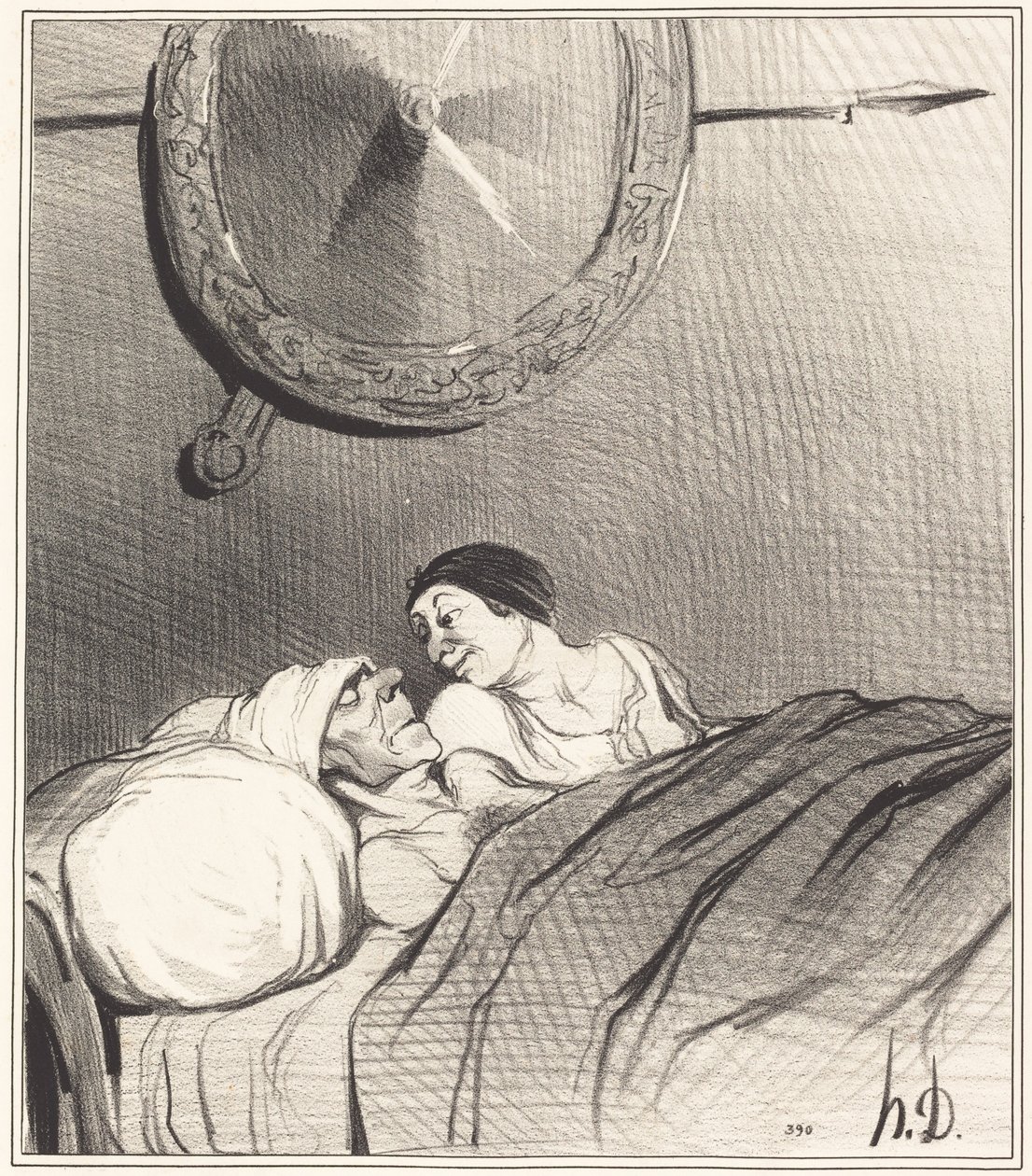 Odysseus og Penelope av Honoré Daumier