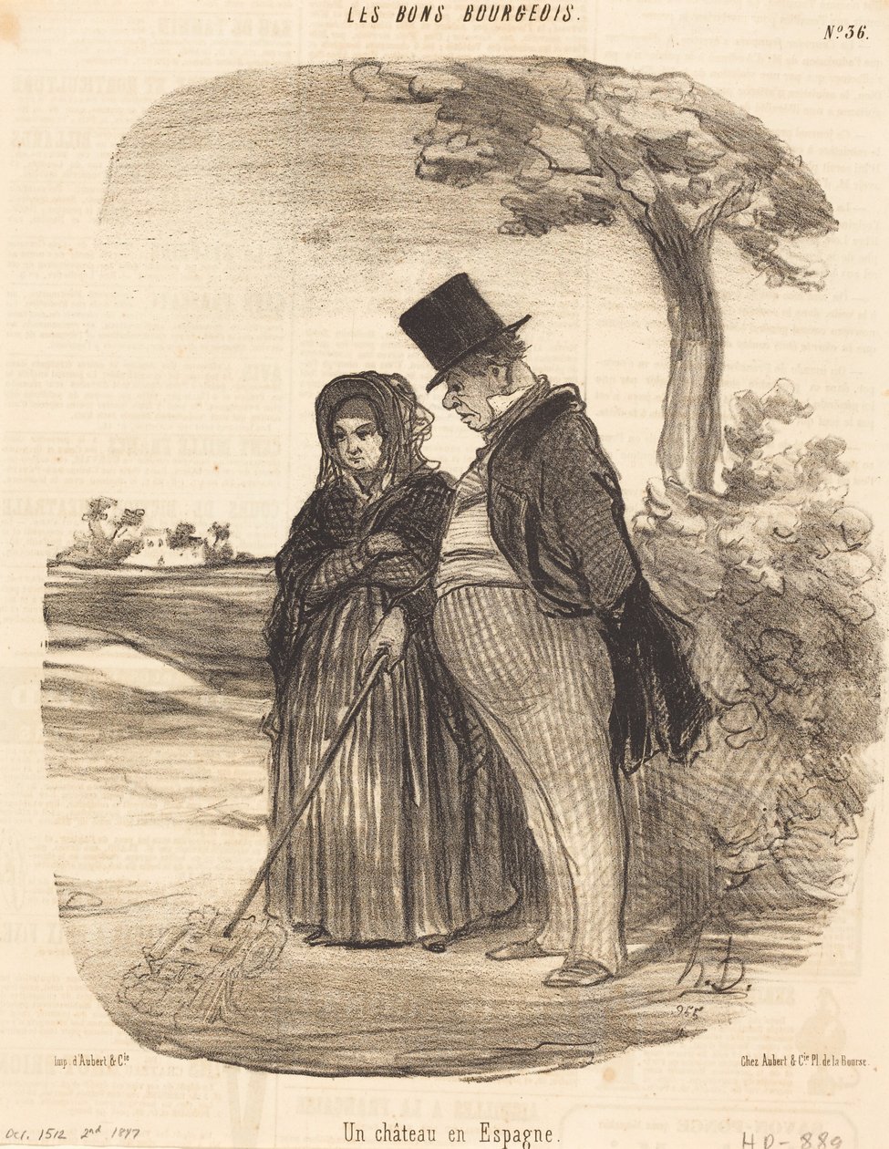 Et luftslott i Spania av Honoré Daumier