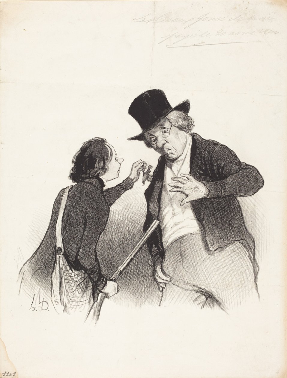 En begynnelse på jakten av Honoré Daumier