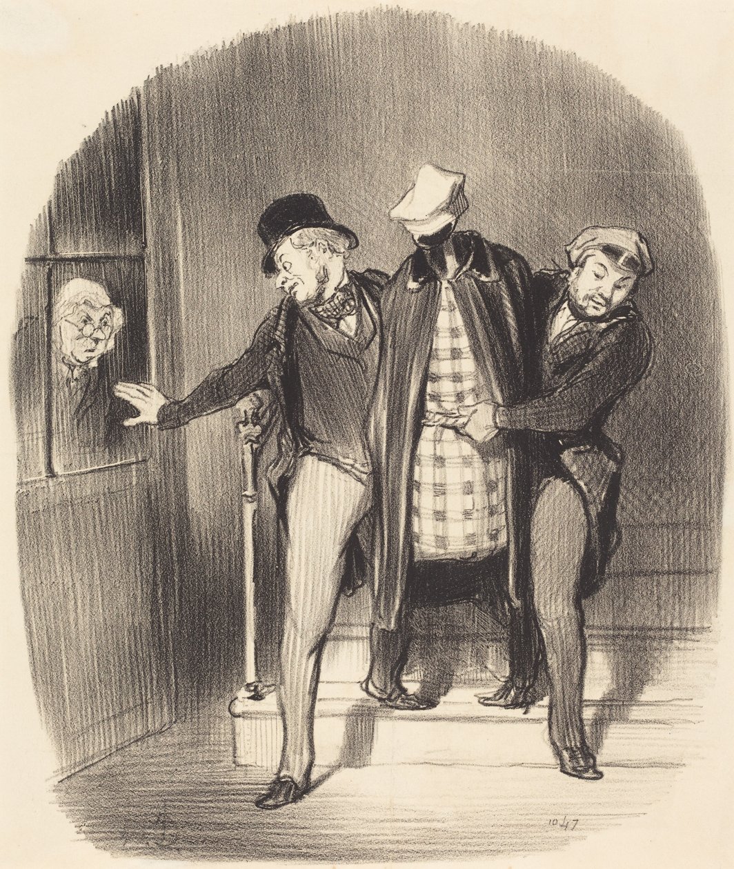 En hemmelig flytting av Honoré Daumier