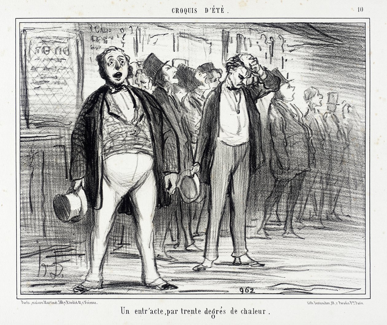 En pause i tretti graders varme av Honoré Daumier