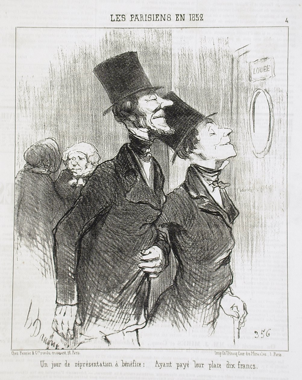 En dag med veldedighetsforestilling! av Honoré Daumier