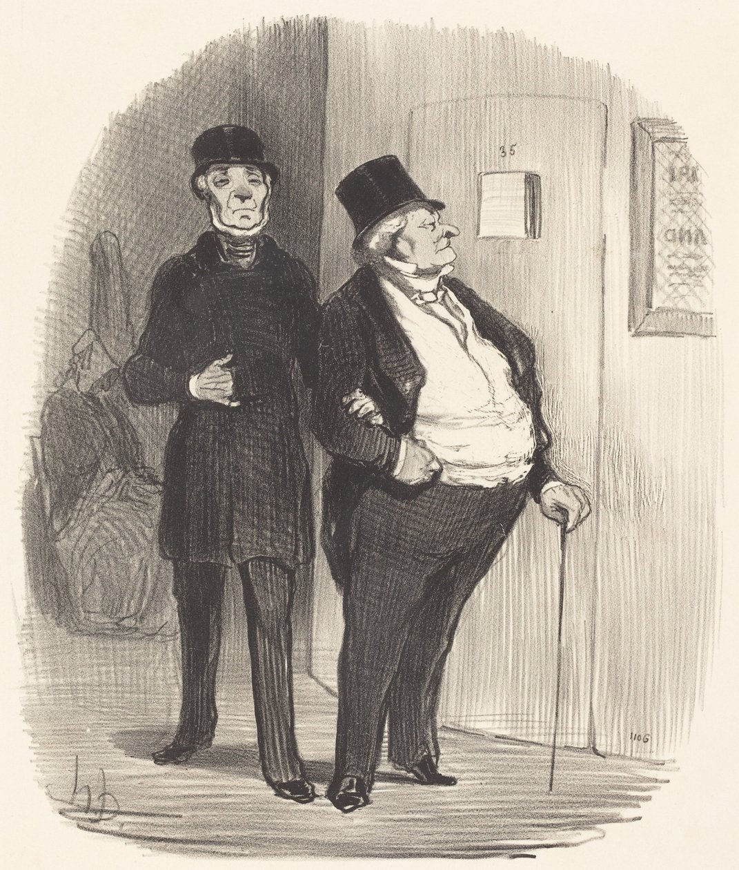 En kveld til ære for en veldedighetsforestilling... av Honoré Daumier