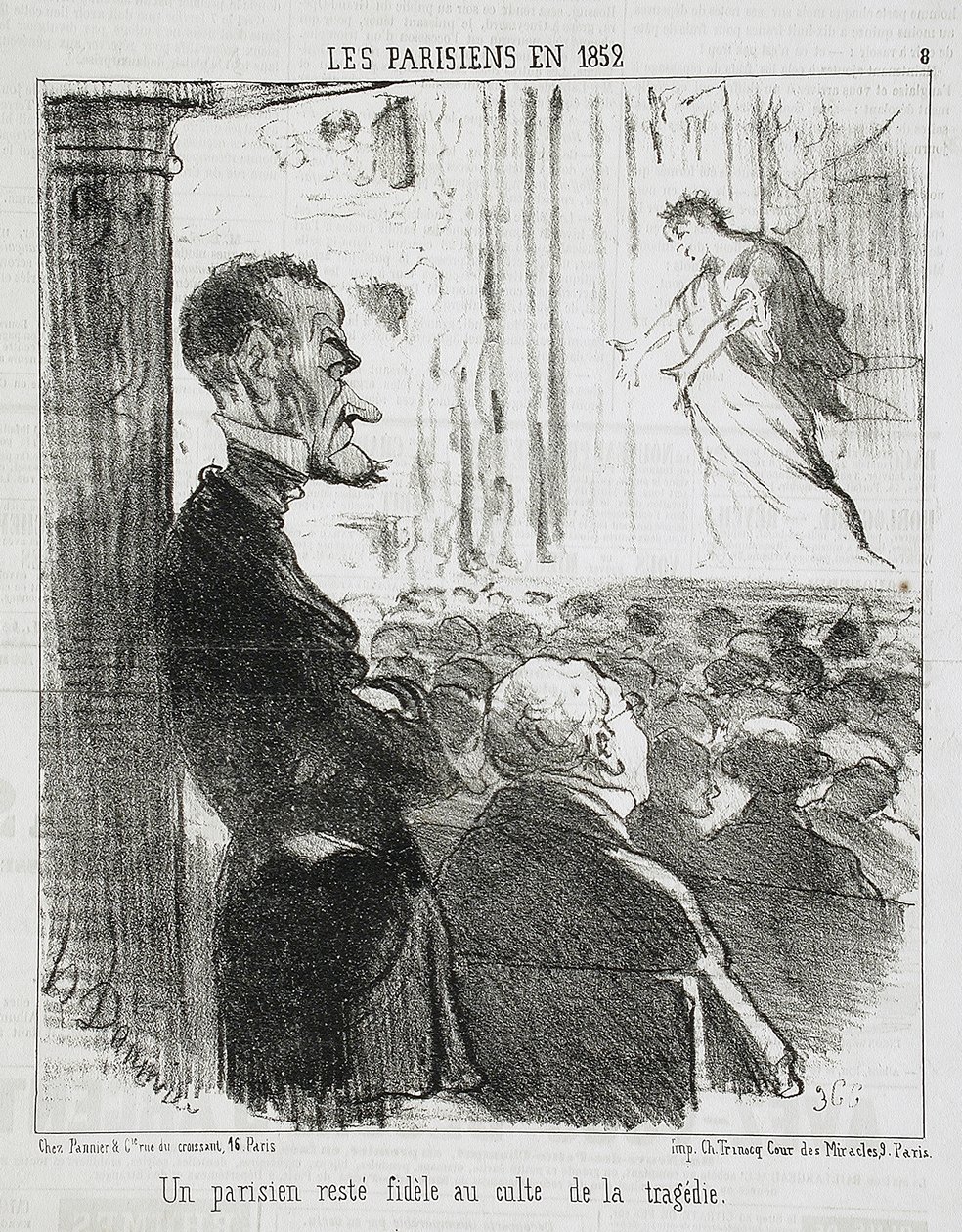 En pariser som forble tro... av Honoré Daumier