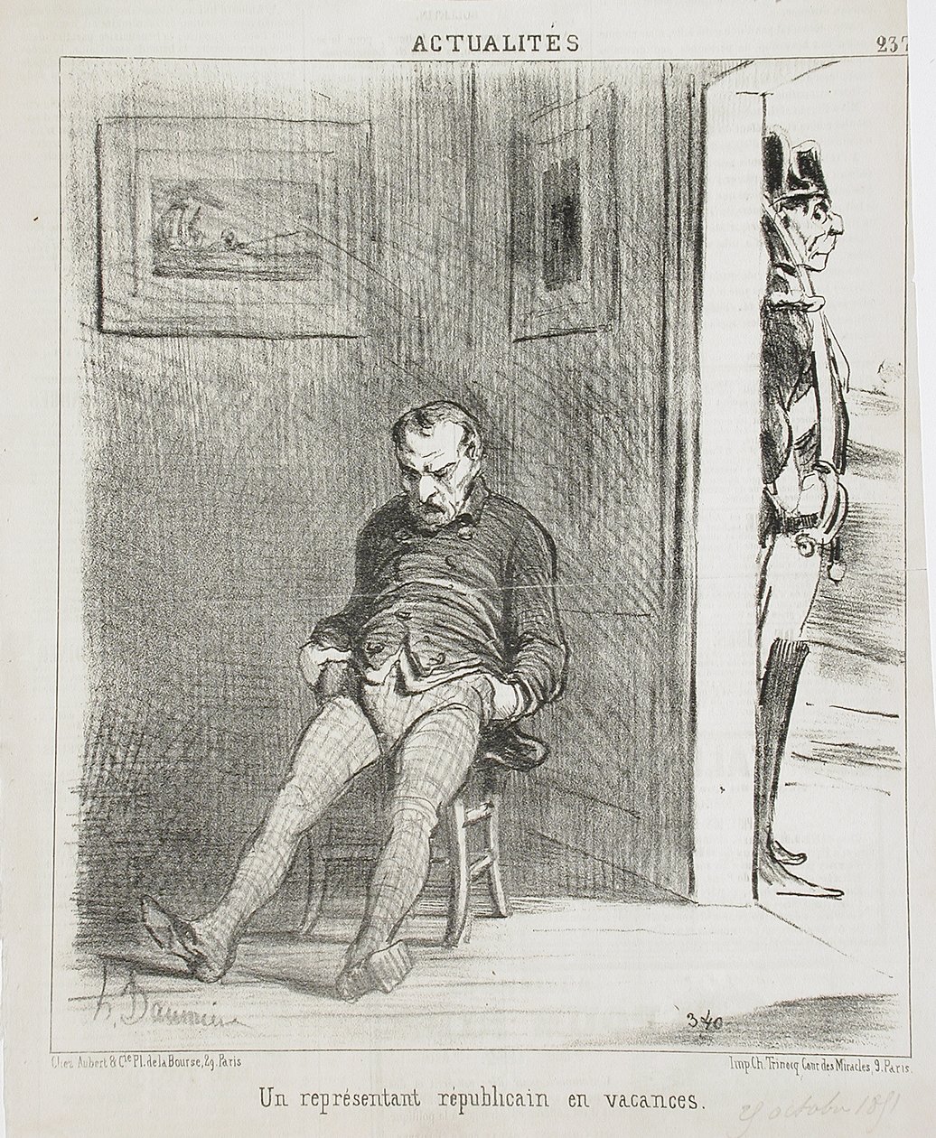En republikansk representant på ferie av Honoré Daumier