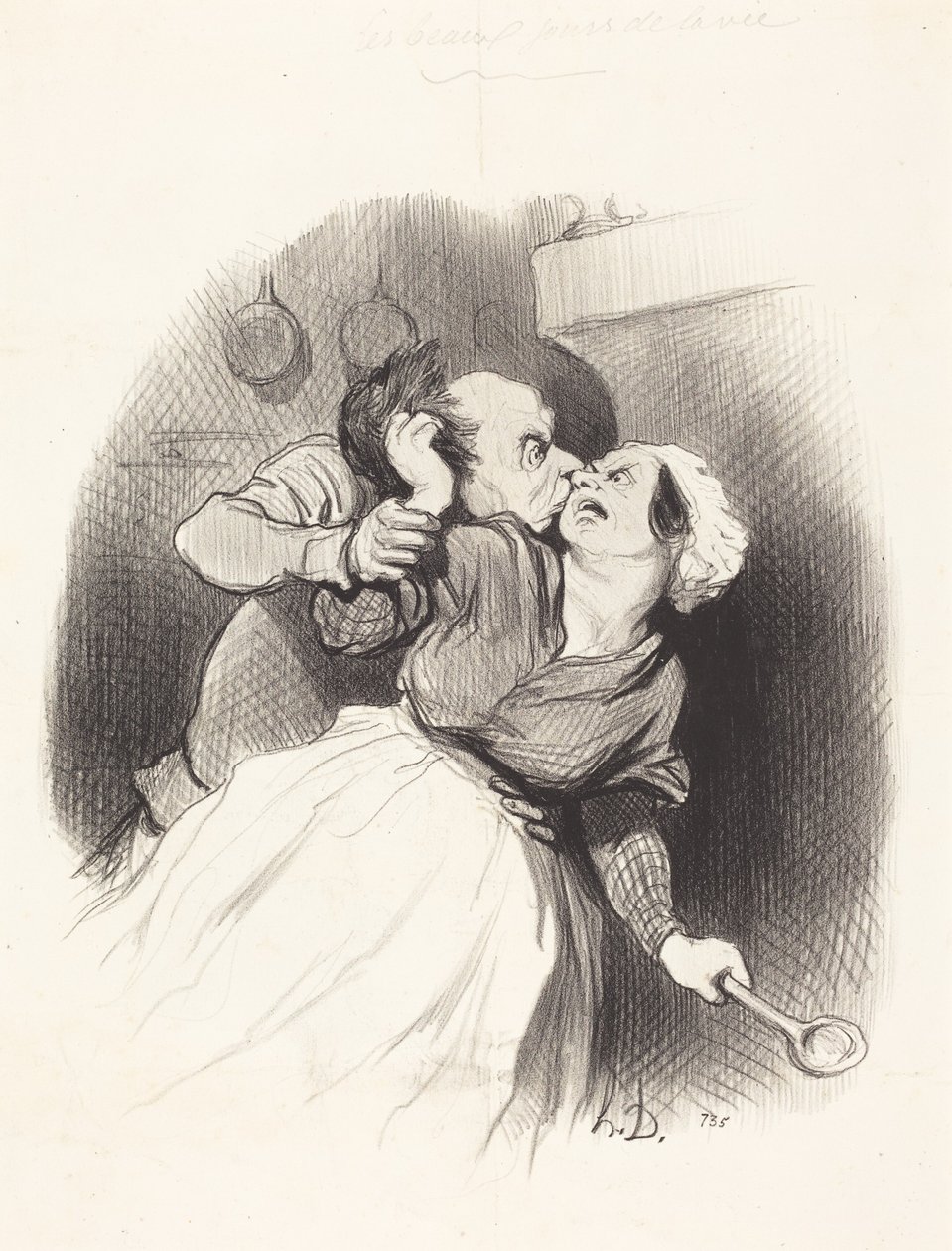 En tilbakevending til ungdommen av Honoré Daumier