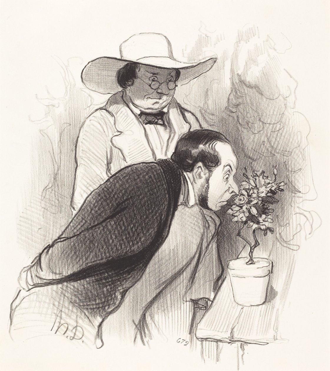 En botanikers triumf av Honoré Daumier