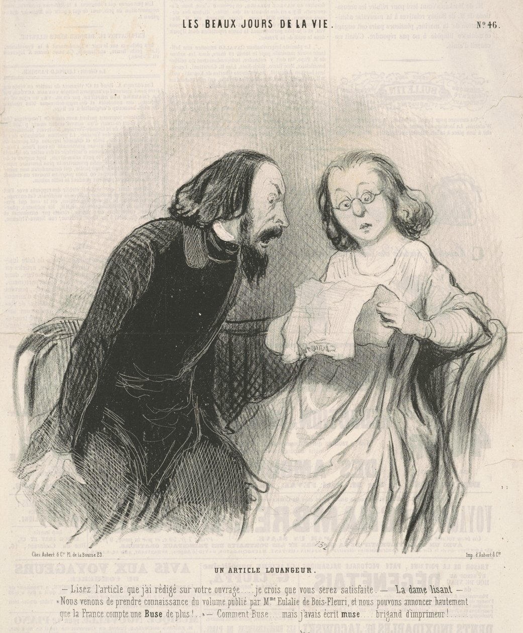 En rosende artikkel av Honoré Daumier