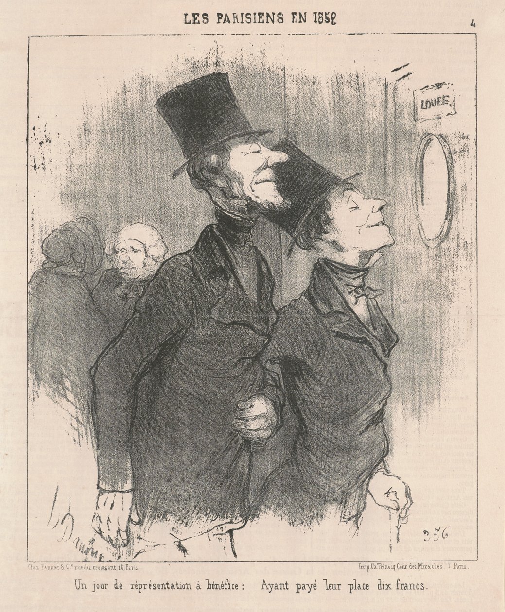 En dag med veldedighetsforestilling av Honoré Daumier
