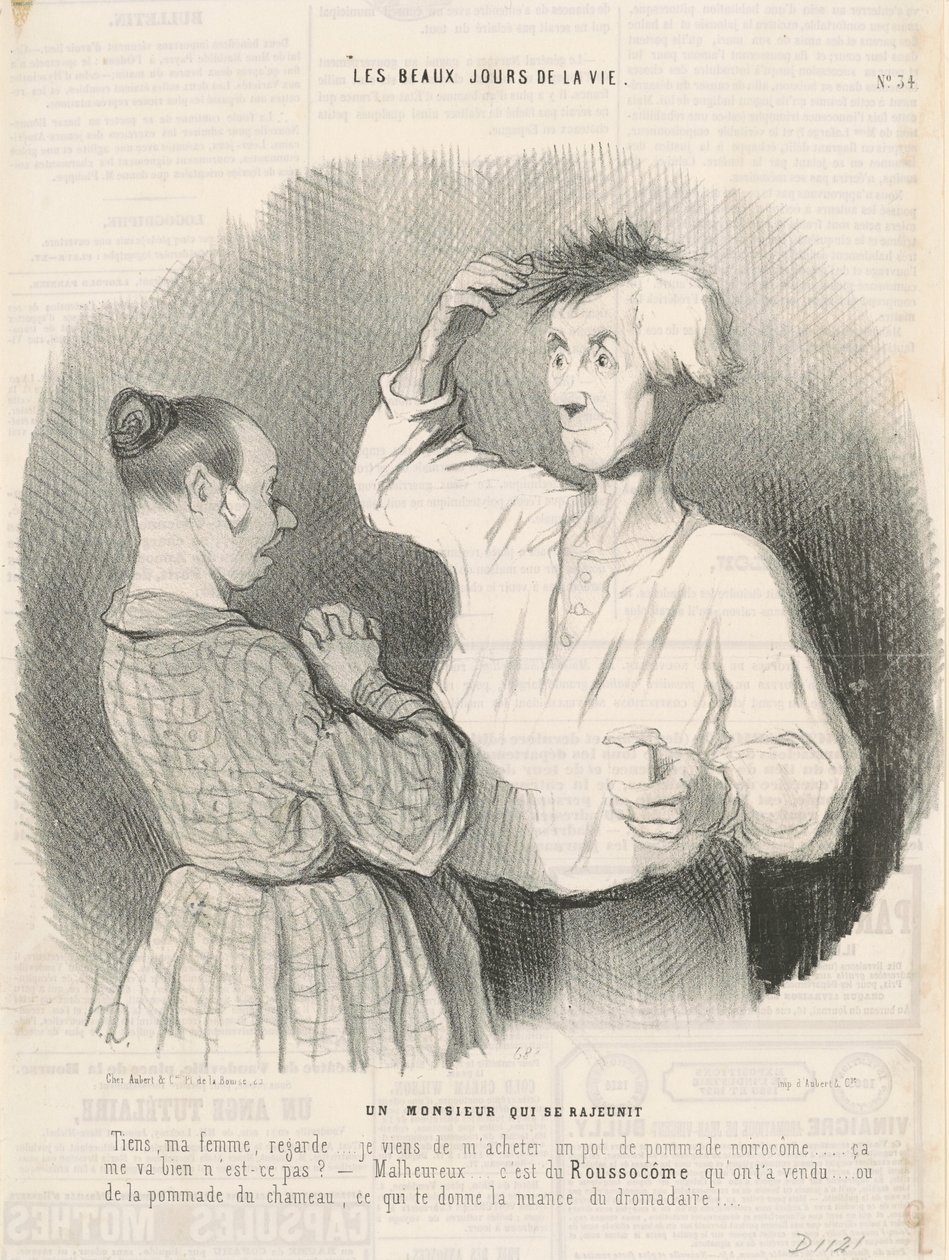 En herre som forynger seg av Honoré Daumier