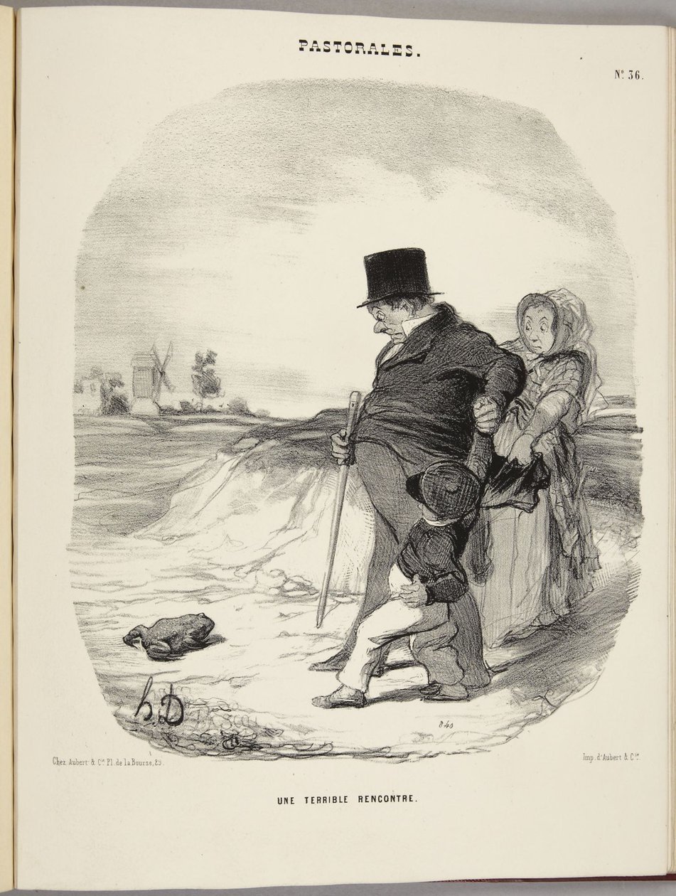 Et forferdelig møte av Honoré Daumier